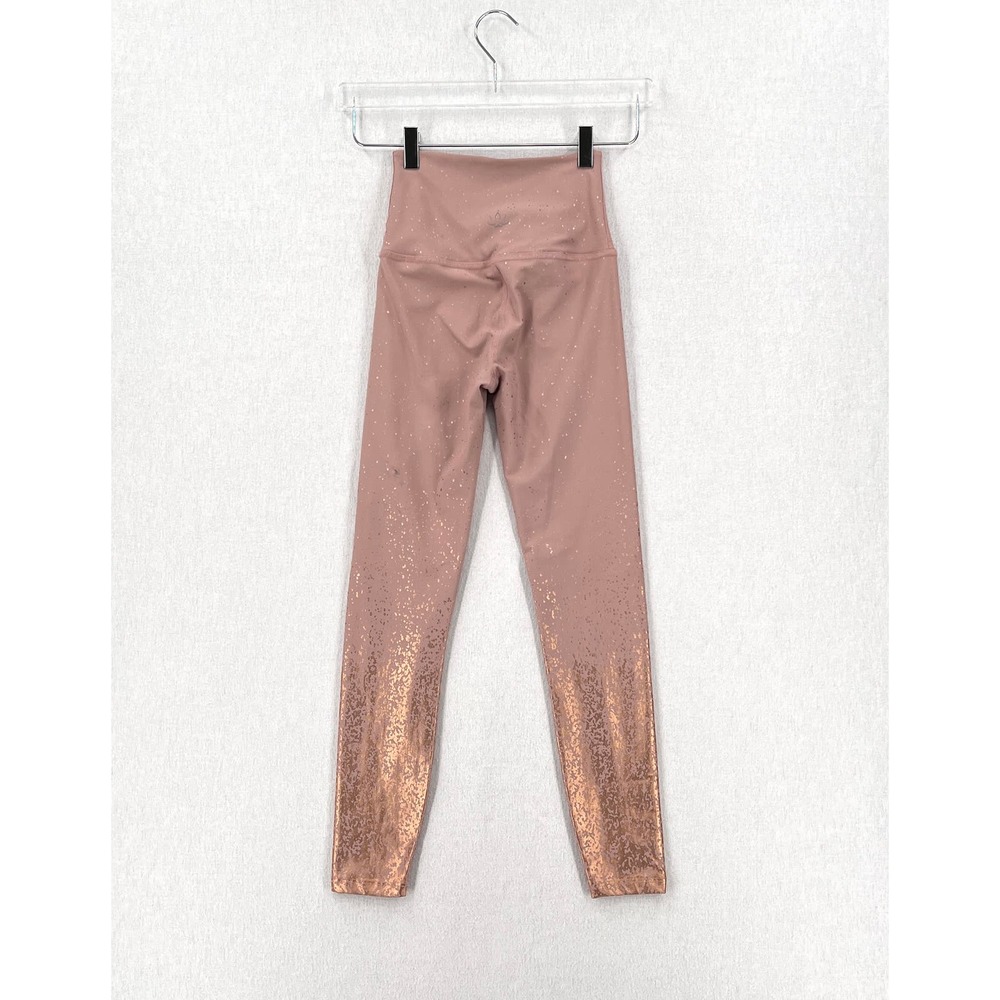 BEYOND YOGA Alloy Ombre High Waist Leggings Womens XS Blush Pink Rose Gold - Picture 2 of 14